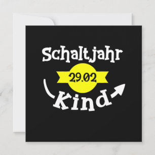 Invitation Schaltjahr Schalttag Leap Year Leap Day 29 février