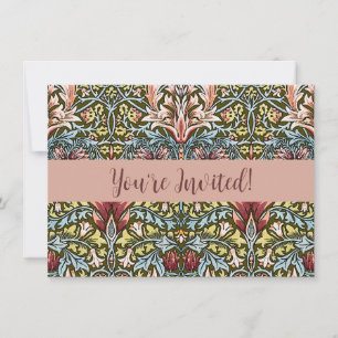 Invitation Schéma floral William Morris Snakeshead