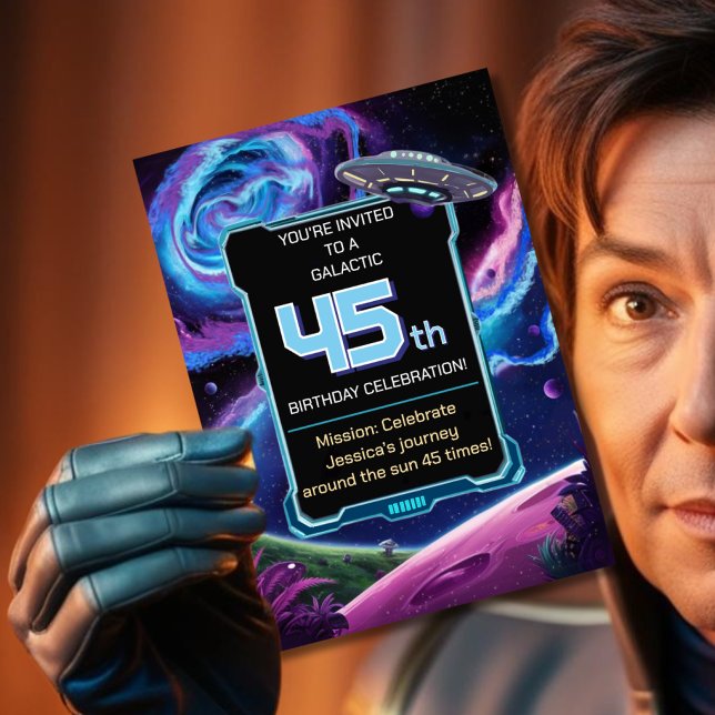 Invitation science-fiction partie Sci Fi Galactic 45e (Créateur téléchargé)