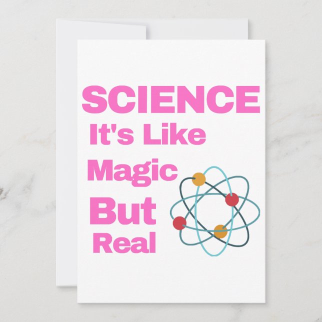 Invitation SCIENCE It's Like Magic, But Real (Devant)