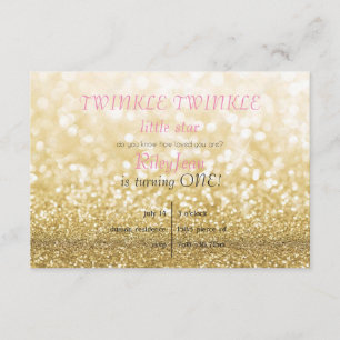 Invitation Scintillement de scintillement