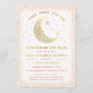 Invitation Scintillement de scintillement peu de brunch de