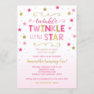 Invitation Scintillement de scintillement peu d'invitation