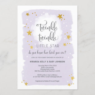 Invitation Scintillement de scintillement peu d'invitation de