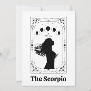 Invitation Scorpion Zodiaque Tarot Féministe Meilleure Amie M