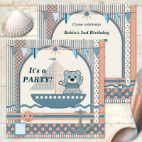 Scrapbook Bateau à voile Nautique Anniversaire