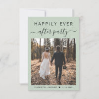 Script Chic Photo Sage Green Wedding Réception