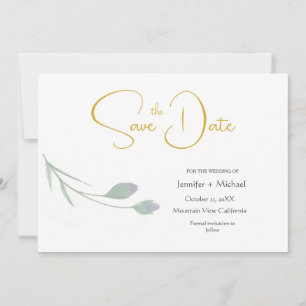 Invitation Script de calligraphie de plaine minimaliste moder