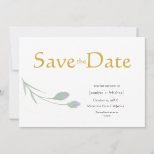 Invitation Script de calligraphie de plaine minimaliste moder