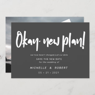 Invitation script moderne minimaliste deux photo enregistrer