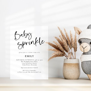 Invitation Script moderne N'importe quelle couleur Bébé Sprin