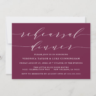 INVITATION SCRIPT MODERNE SIMPLE   RÉPÉTITION DÎNER INVITATIO