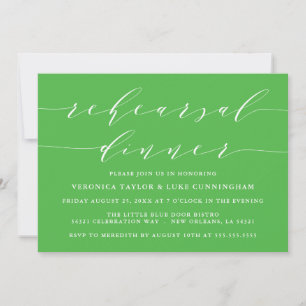 INVITATION SCRIPT MODERNE SIMPLE RÉPÉTITION DÎNER INVITATIO