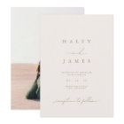 Script romantique minimaliste moderne Mariage phot