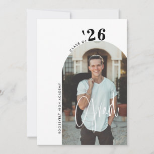 Invitation Script tendance 2-Photo 2024 Grad Party