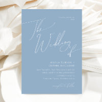 Script Whimsical | Dusty Blue Le Mariage de