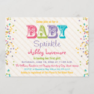 Invitation Se givrant et arrose le bébé arrosent l'invitation