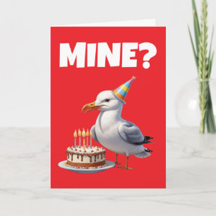 Invitation Seagull Birthday Bash - Gâteau, Chaos & Fun!
