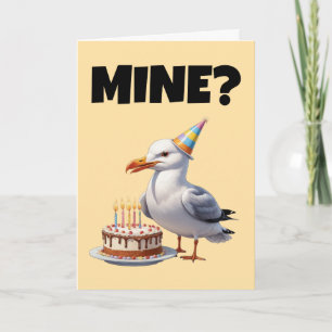 Invitation Seagull Birthday Bash - Gâteau, Chaos & Fun!