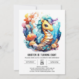 Invitation Seahorse Serenade Anniversaire