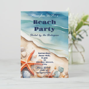 Invitation Seashore Bliss Beach Party
