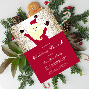 Invitation Secret Père Noël Jingles Funny HO Christmas Party