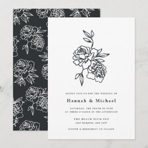 Invitation secrète de mariage dans le jardin   Enc