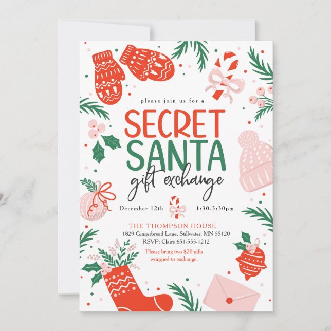 Invitation SecretFestifSanta (Devant)