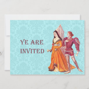 Invitation Seigneur médiéval et Dame