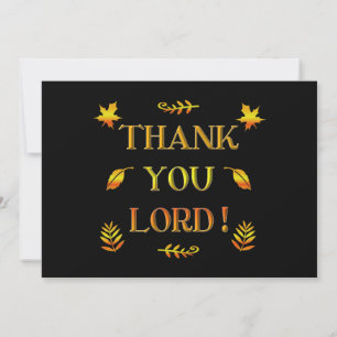 Invitation Seigneur Merci ! (avec des feuilles de couleur aut