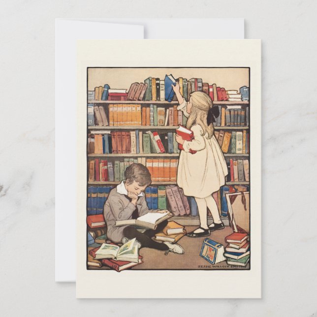 Invitation Semaine du livre pour enfants par Jessie Willcox S (Devant)