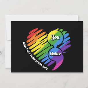 Invitation Semikolon LGBTQ Prévention du suicide Santé mental