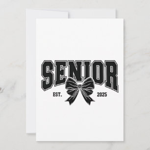 Invitation Senior Est 2025 Graduation Student Vintage