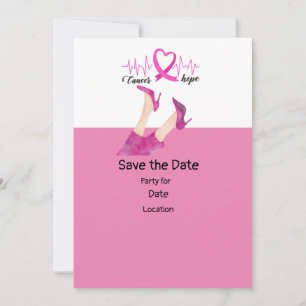 Invitation Sensibilisation au cancer du sein, Save the Date P