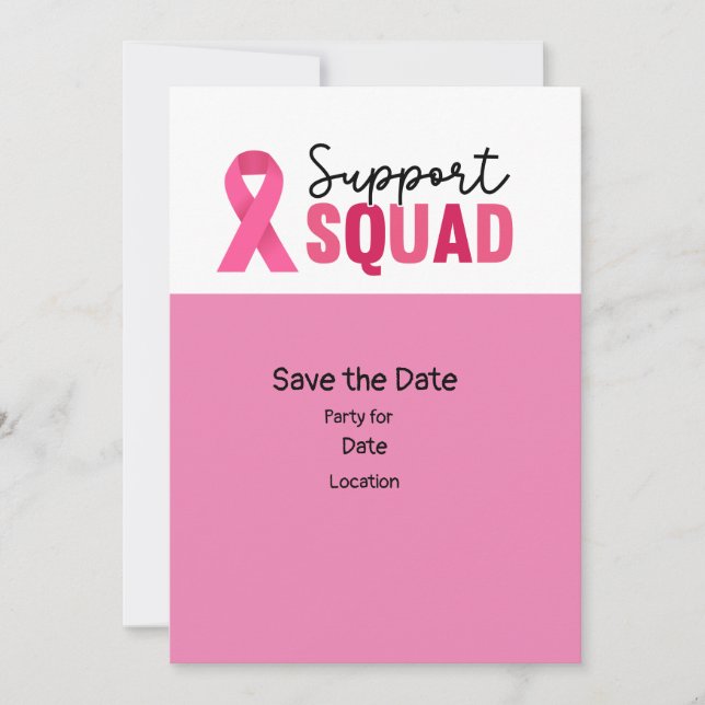 Invitation Sensibilisation au cancer du sein, Save the Date P (Devant)
