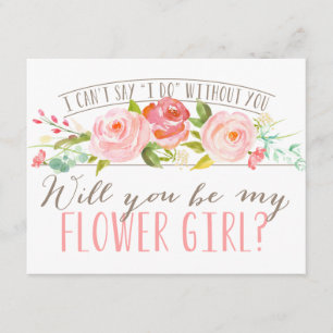 Invitation Seras-Tu Ma Fille Fleur ? Bridesmaid