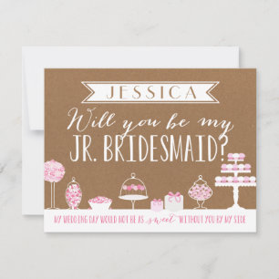 Invitation Seras-Tu Ma Jeune Femme D'Accueil Bridesmaid