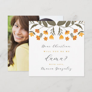 Invitation Seras-tu ma proposition Dama Quinceanera Photo