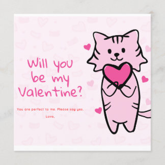 Invitation Seras-tu ma Saint-Valentin ?