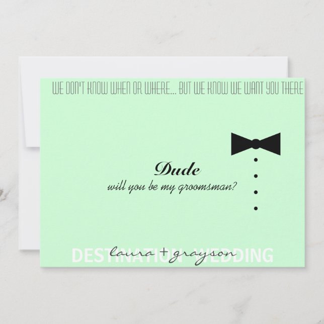 Invitation Seras-tu mon____? (Devant)