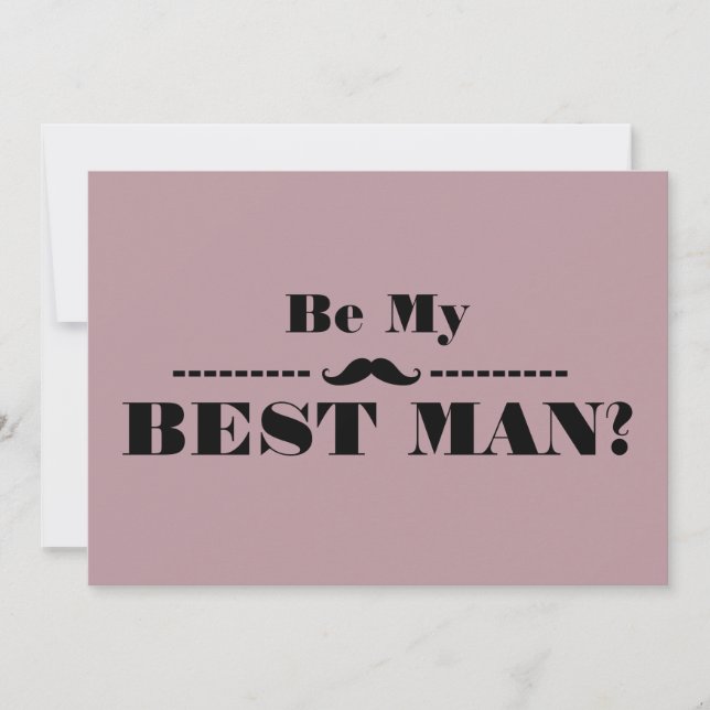 Invitation Seras-Tu Mon Meilleur Homme ? (Devant)