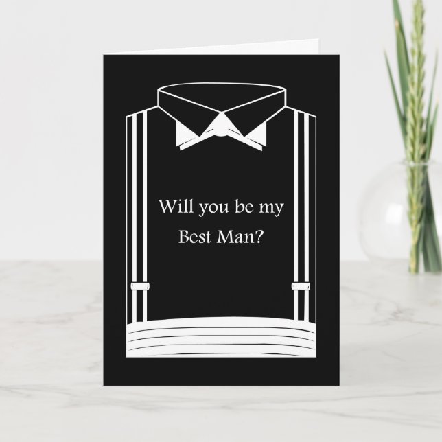 Invitation Seras-tu mon Meilleur Homme ? Demande Best Man. (Devant)