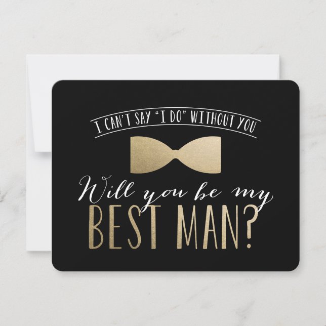 Invitation Seras-tu mon Meilleur Homme ? | Groomsmen (Devant)