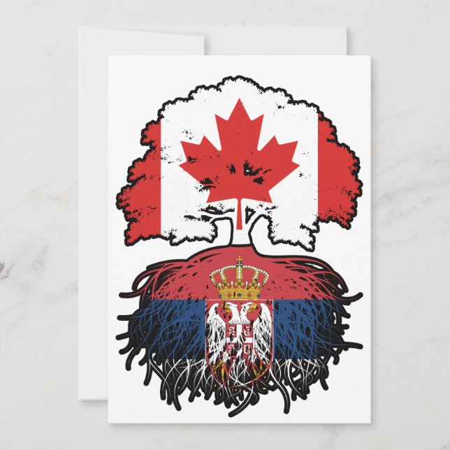 Invitation Serbia Serbian Canadian Canada (Devant)