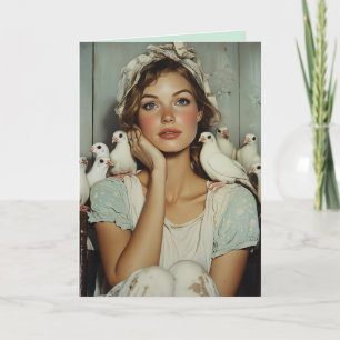 Invitation Serene Farm Maiden White Doves - Symbole de paix