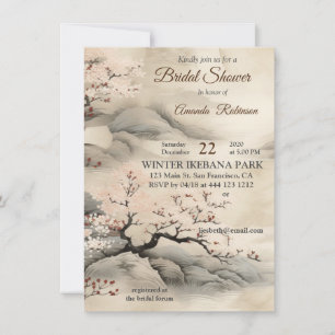 Invitation Serene Tranquillité thème japonais