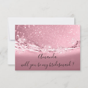 Invitation Serez-vous Bridesmaid Parties scintillant Océan Ro