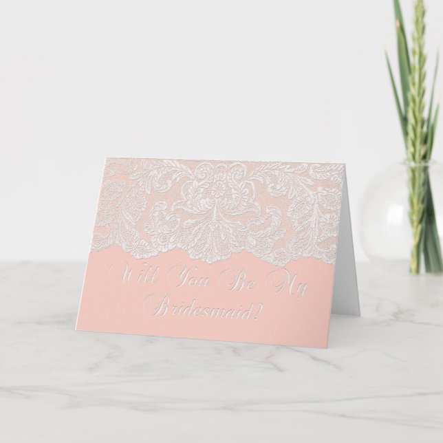 Invitation serez-vous ma demoiselle d'honneur ? (Devant)