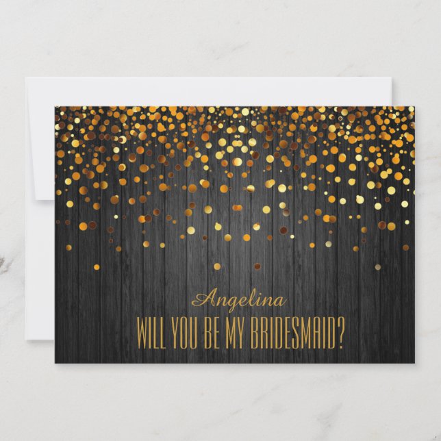 Invitation Serez-vous ma demoiselle d'honneur ? (Devant)