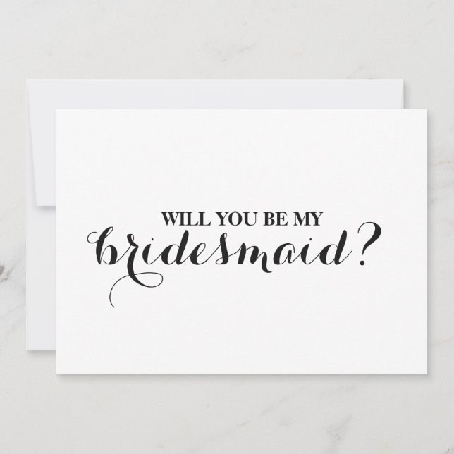 Invitation Serez-vous ma demoiselle d'honneur ? (Devant)
